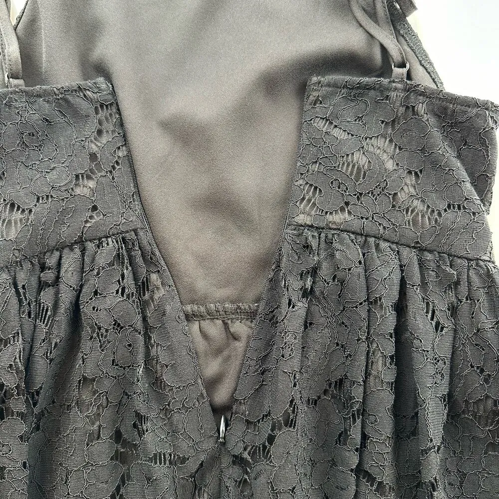 Lulus Roman Black Lace Skater Dress Size XSmall - Image 9