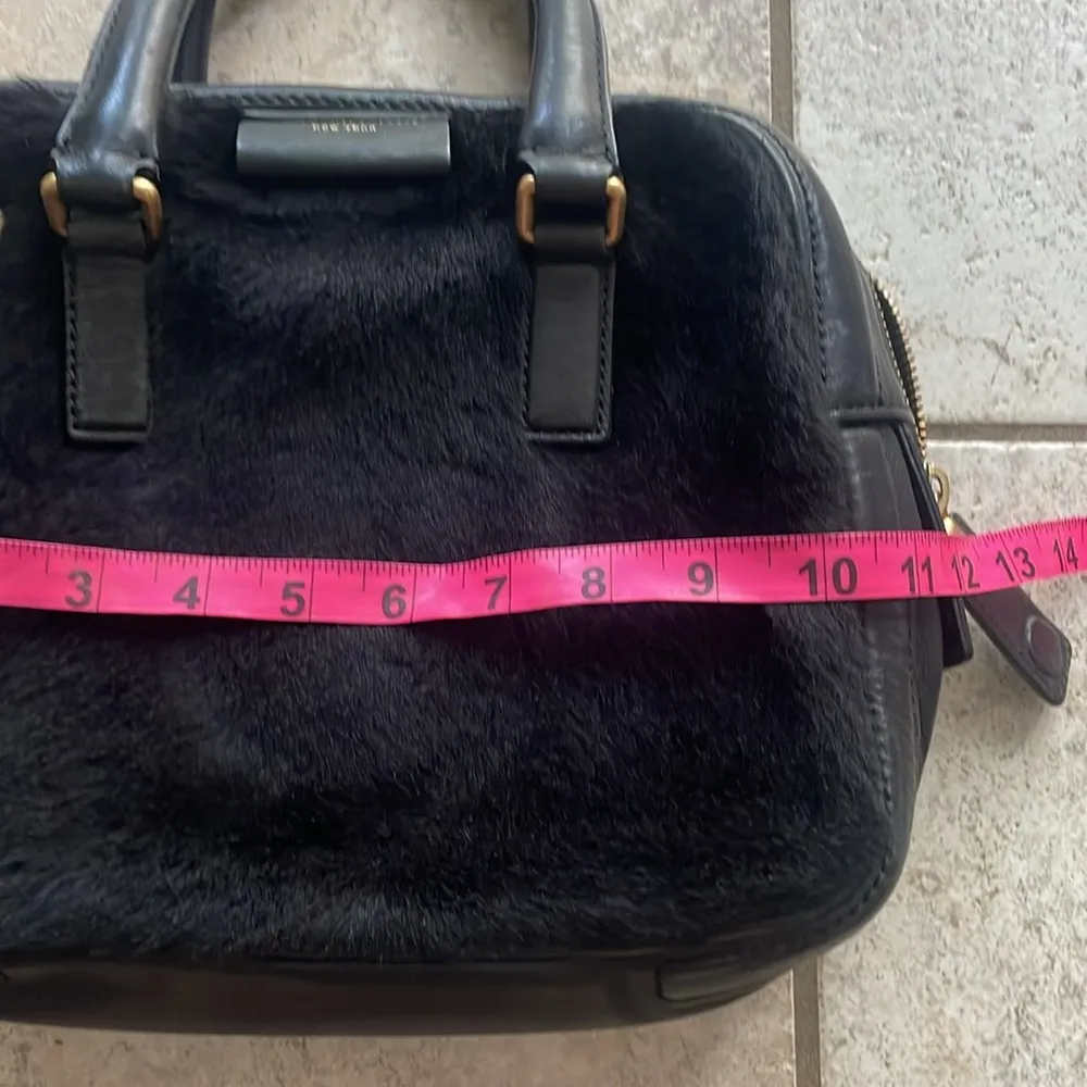 Marc By Marc Jacobs Shearling Satchel Black - Image 6