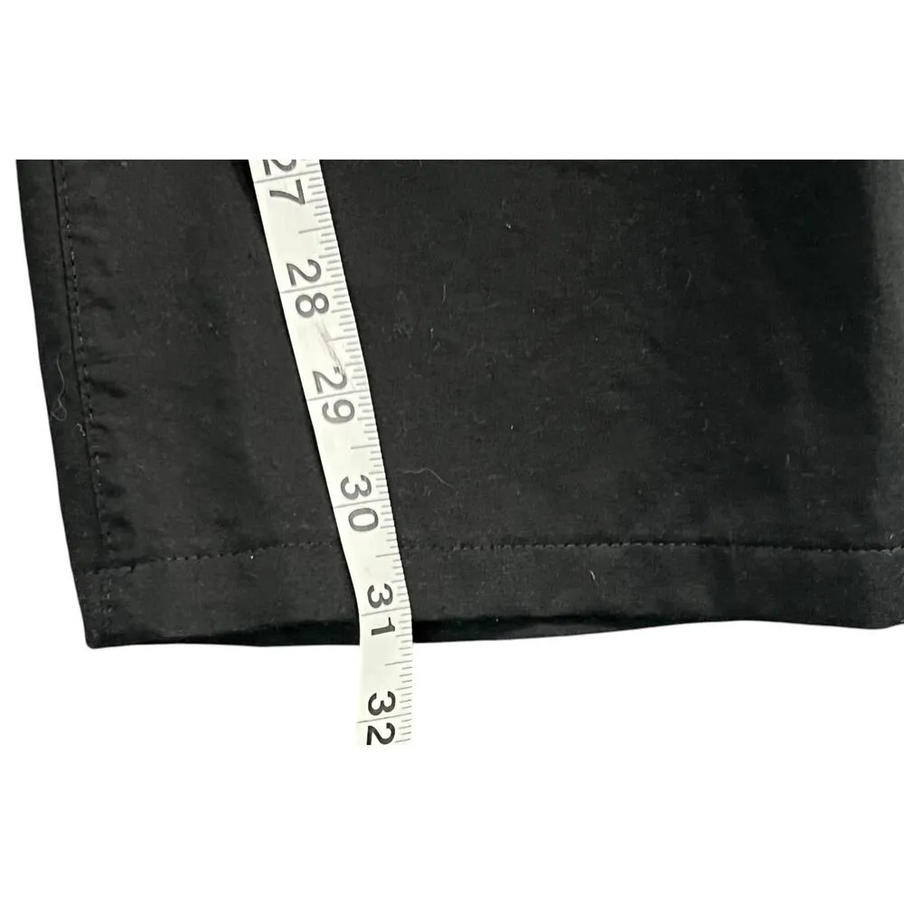 See By Chloe Chino Pants Womens 34 Black Wide Leg Cotton Linen Casual Modern - Image 8