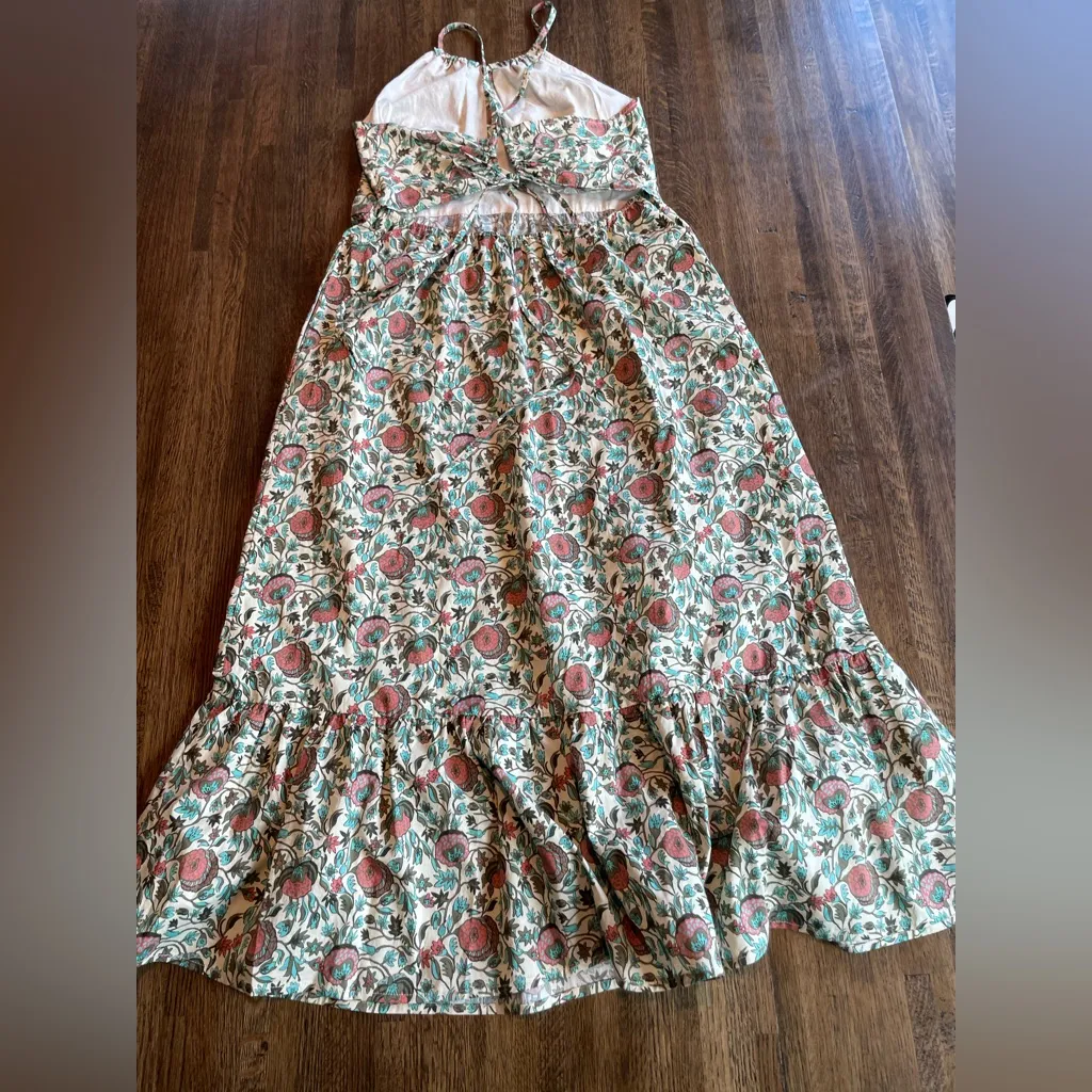 Anthropologie The Korner Halter Floral Dress - Image 2