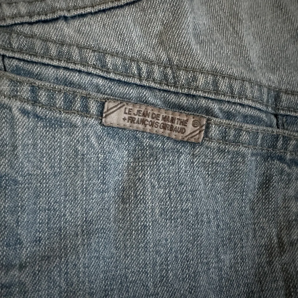 Vintage Marithé François Girbaud Denim Jacket XL Blue - Image 7