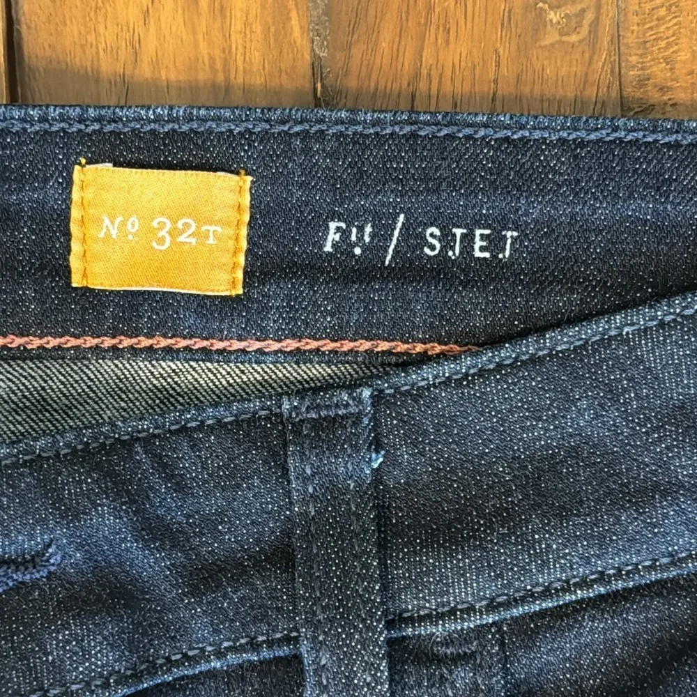 Pilcro Dark Blue Denim Jeans STET Flare Size 32 Tall - Image 9