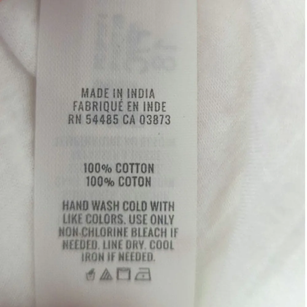 Aerie Women's Beach Coverup Top V‎ Neck Tassel Front White XS NWT - Image 6