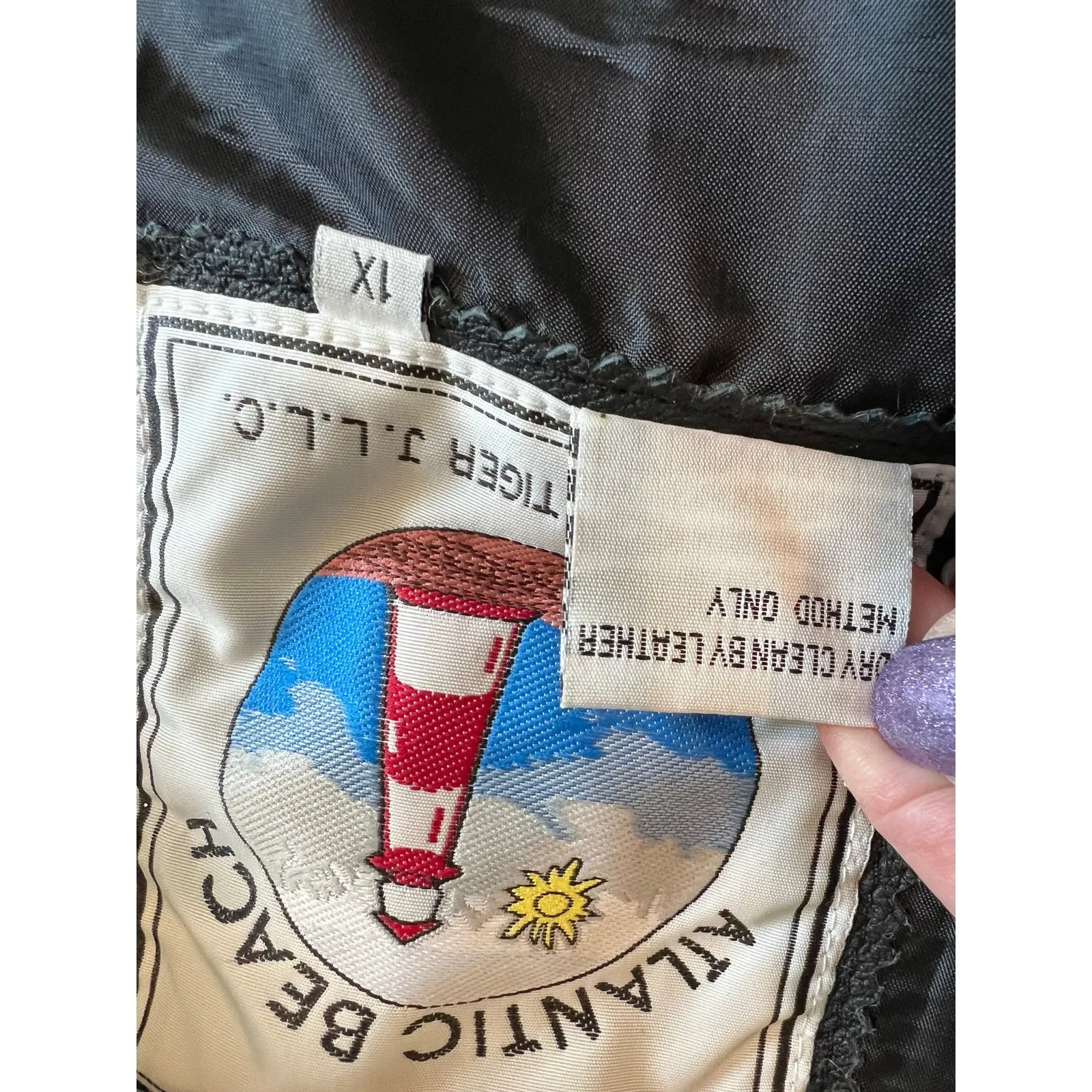 Atlantic Beach Long Collared Black Leather Trench Coat 1X NWT Streetwear Edgy - Image 10