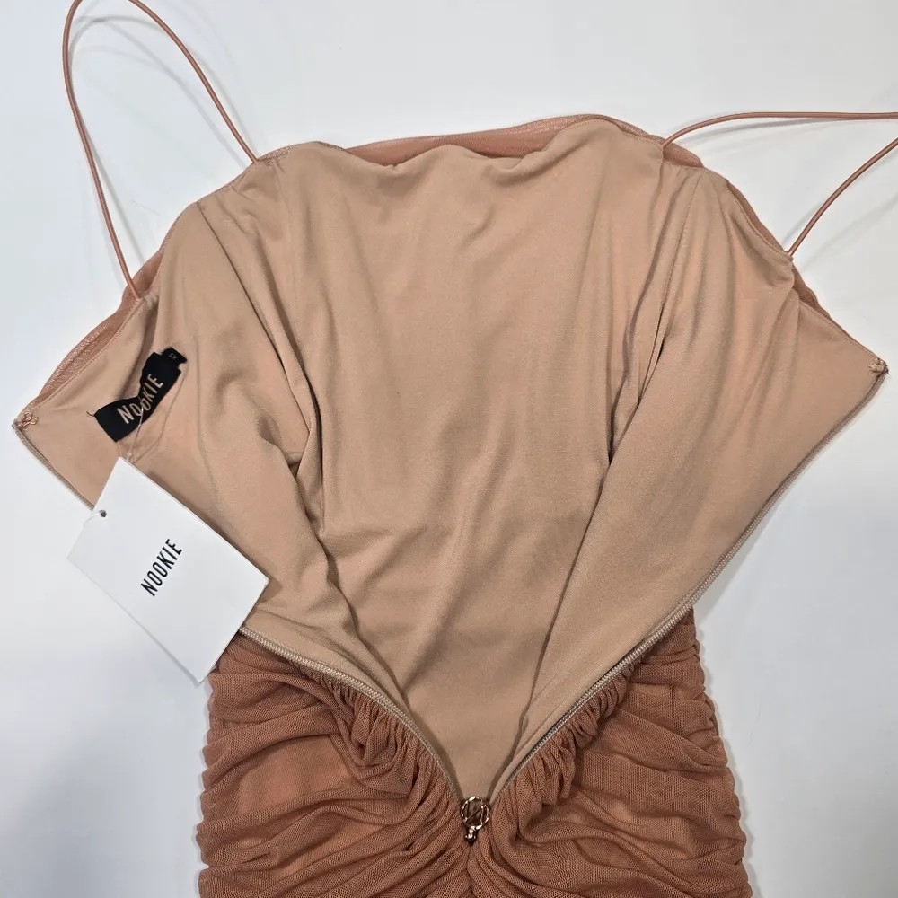 Nookie Mecca Midi Dress in Tan - Image 10