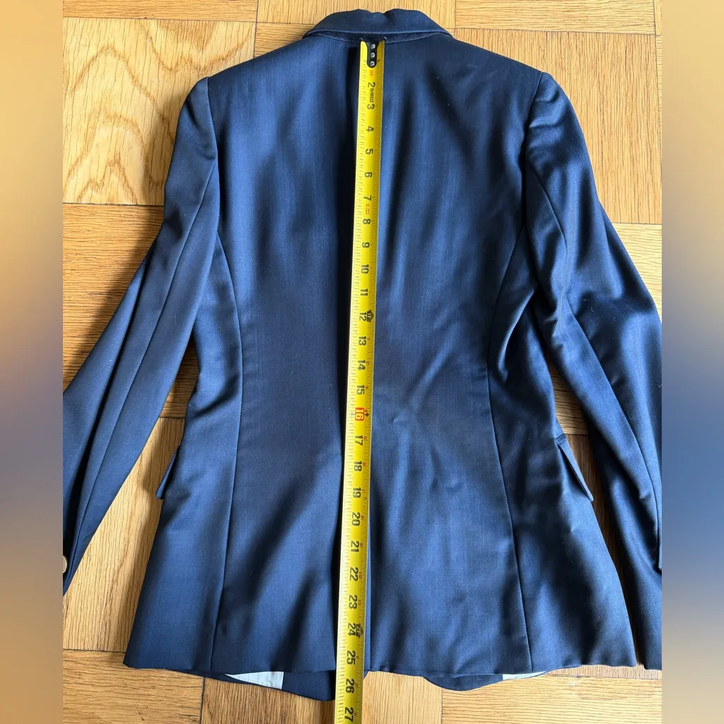 NWT $1,295 Stella McCartney Wool/Mohair Navy Blazer, Size IT 38 (US ~2) - Image 15