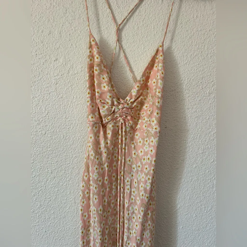 Zara floral print slip dress Sz small - Image 8