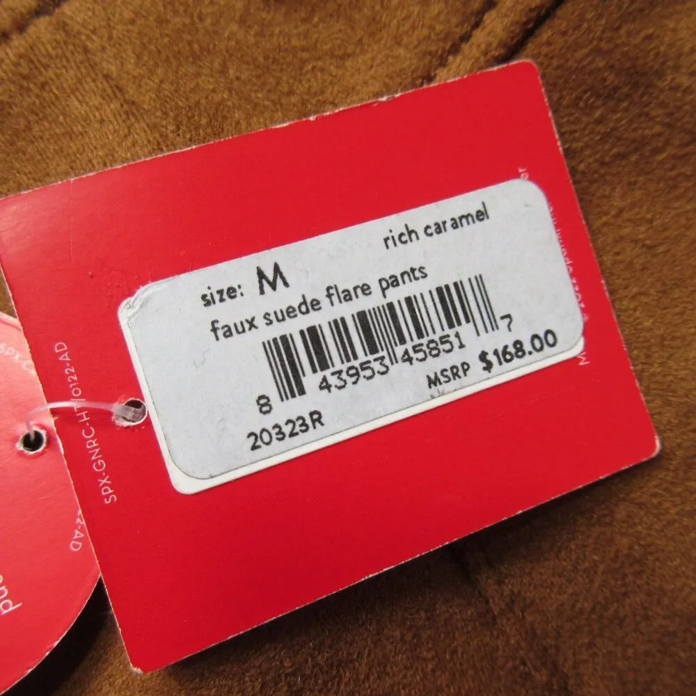 NWT SPANX 20323R Faux Suede Flare in Rich Caramel Seamed Pull-on Shaping M x 33 - Image 4