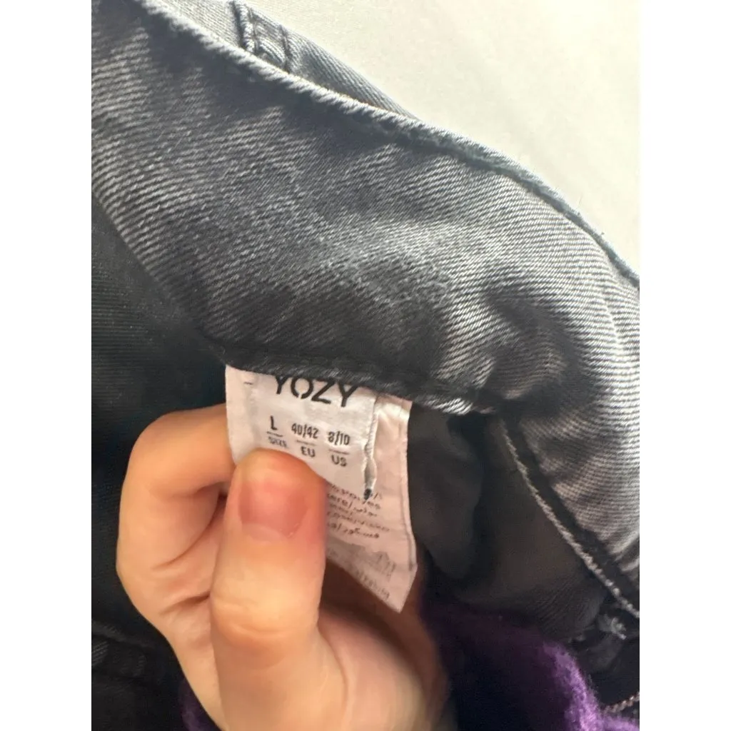 Women’s Yozy Large Grey Cargo Jean Style Pants Gray Size undefined - Image 5