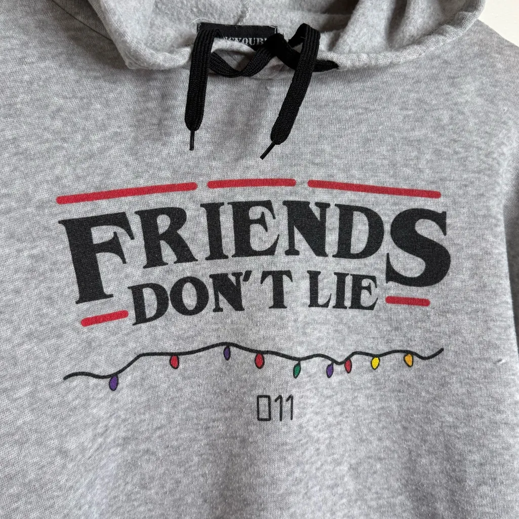 Friends Don’t Lie 011 El Stranger Things Hoodie Sweatshirt Women’s Size Medium - Image 2