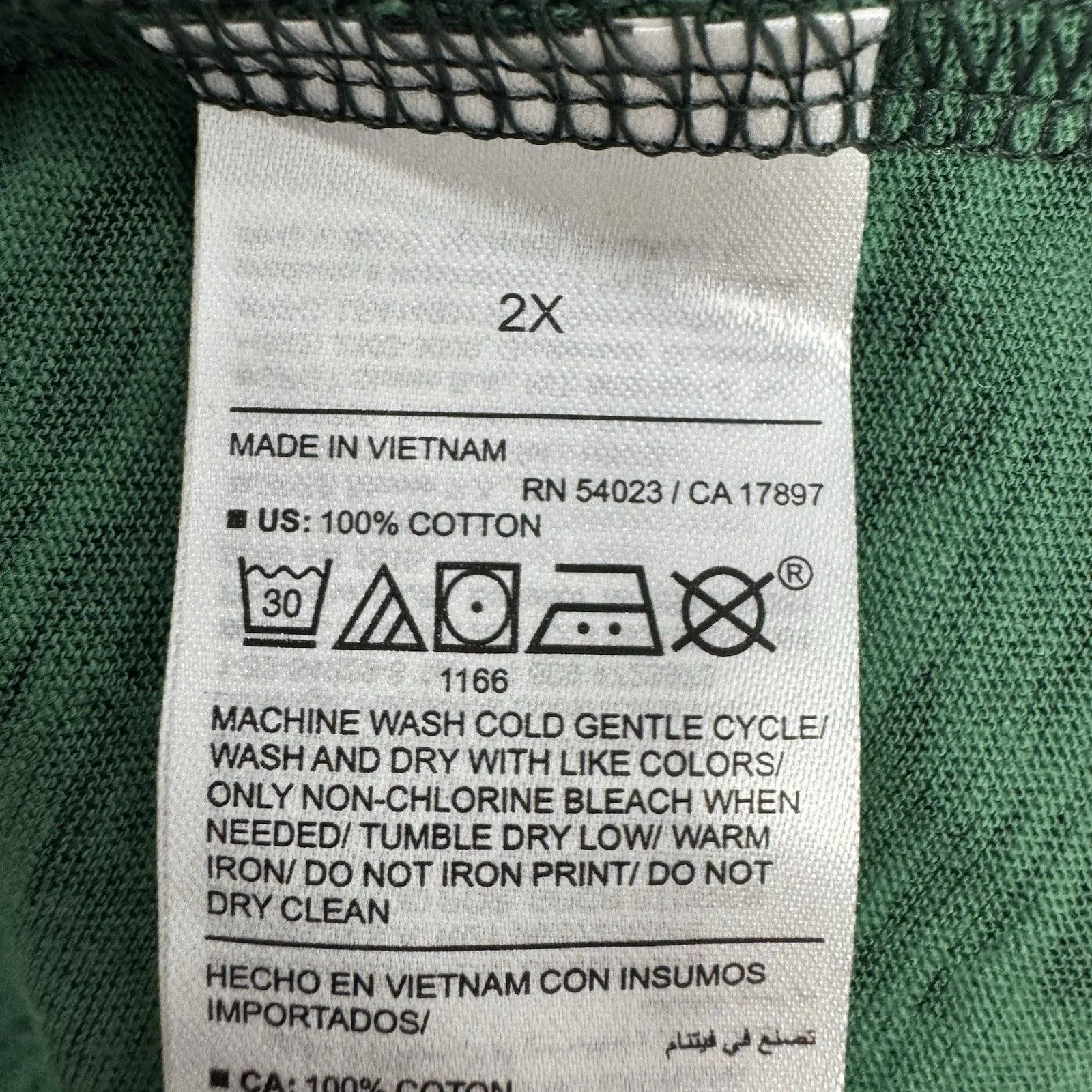 Old Navy Everyday Tee Womens 2X Green Dark Floral Cotton CottageCore Boho Modest - Image 5