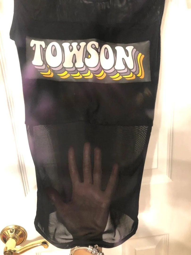 Towson University Tank Black - Image 3