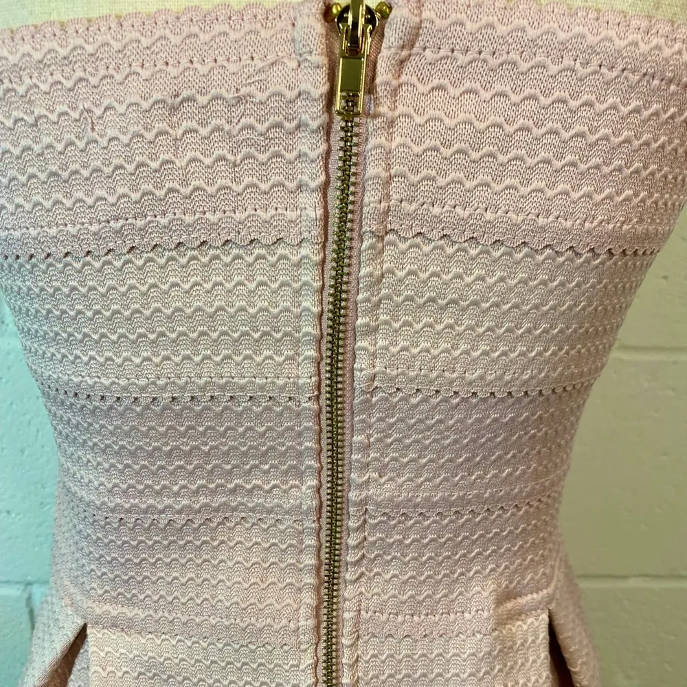 Ontwelfth Banded Pale Pink Strapless Sweetheart Neckline Short Dress - Image 4