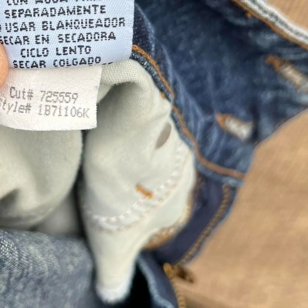 vintage L.e.i Low Rise Denim Cut Off Y2K Style short Jean Shorts Women's Sz 5 Blue - Image 6