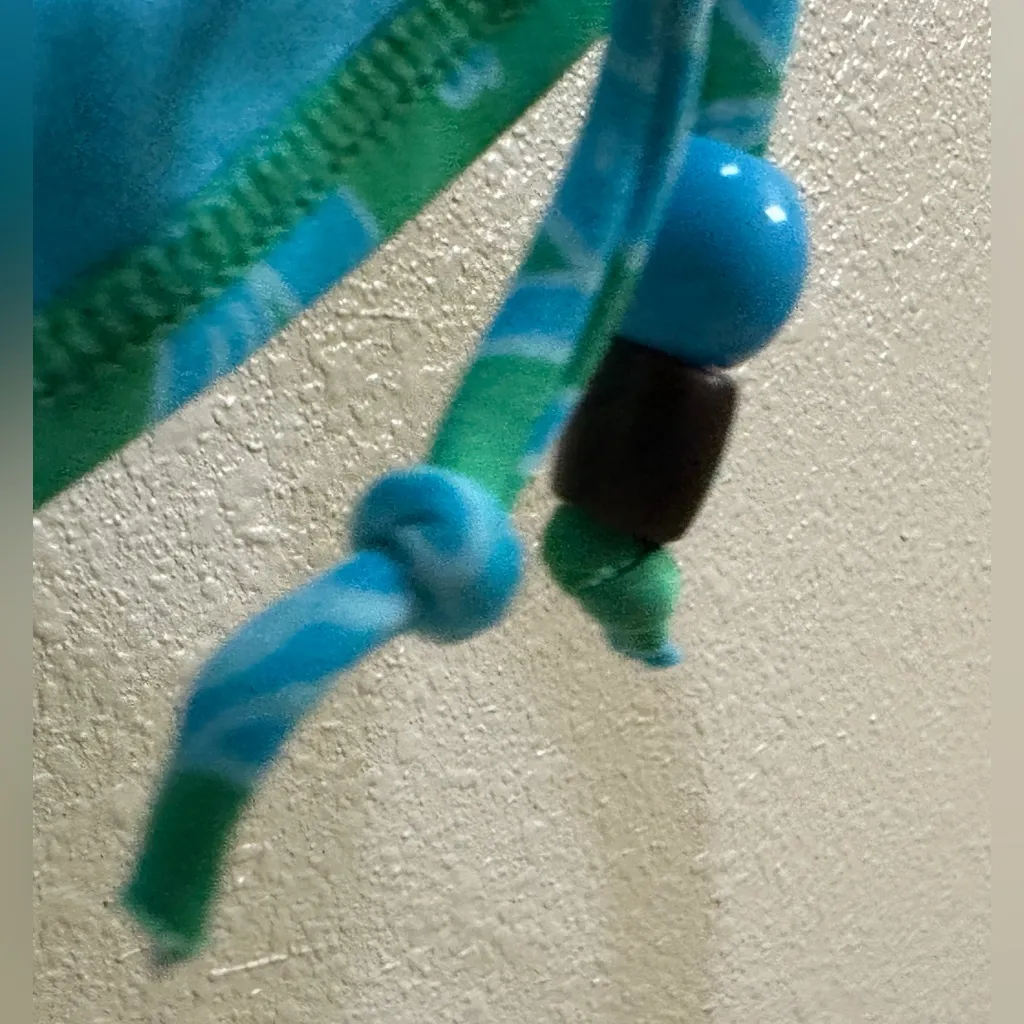 Old Navy Blue Green Bead Tie Bikini Bottoms Women's Sz XS - Image 3