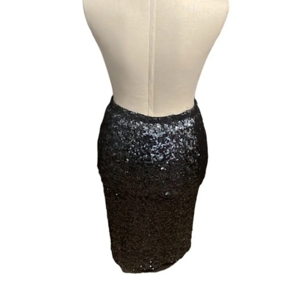 BB Dakota skirt woman’s body con black sequins pencil skirt Size medium - Image 9