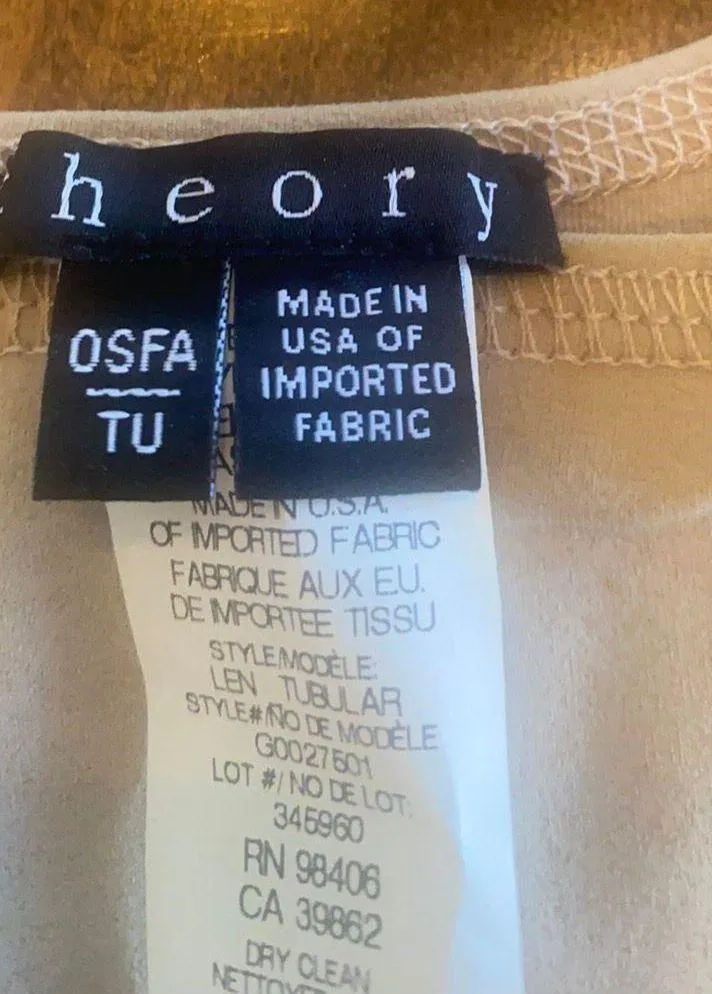 Theory Tan Tank Top - Image 3