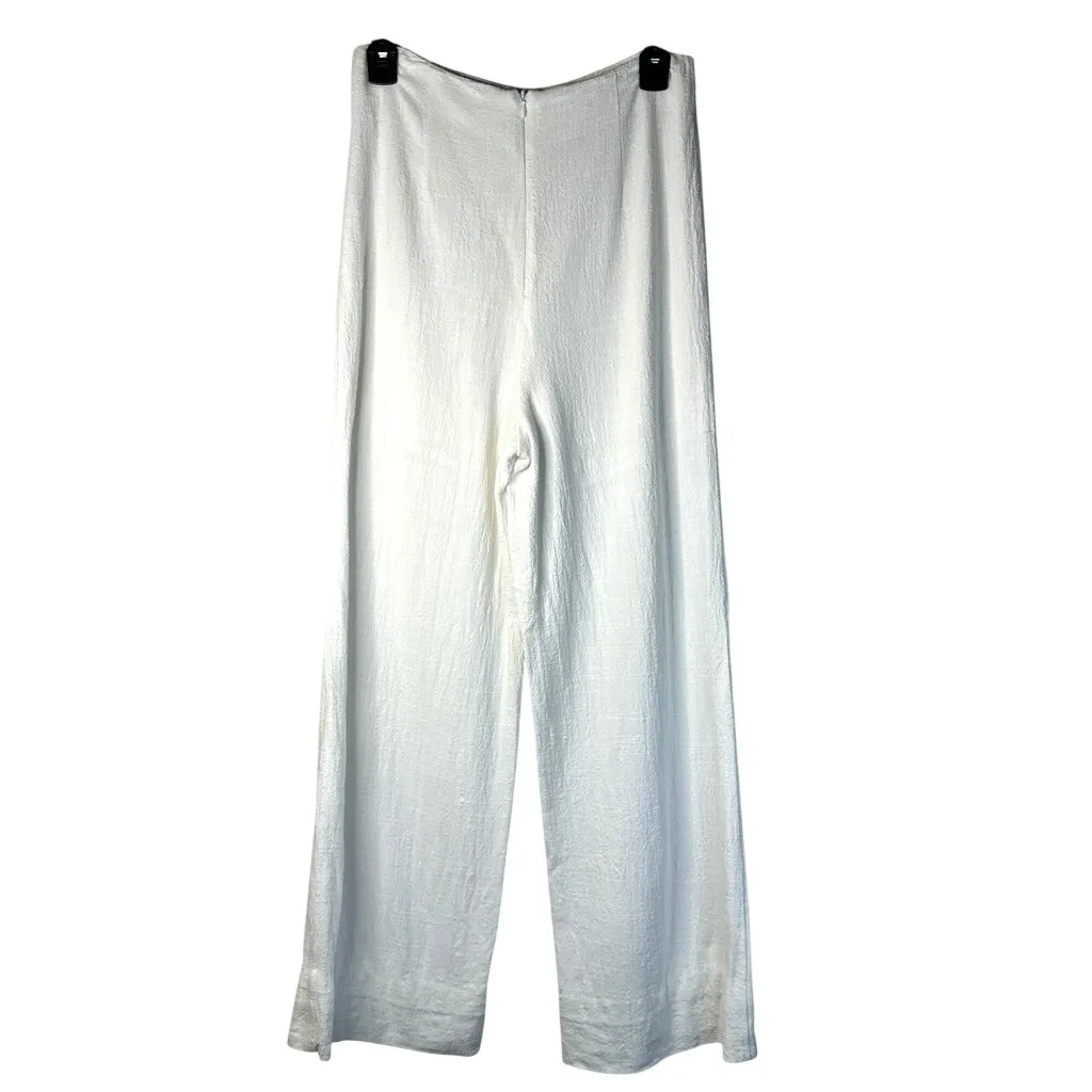 Line & Dot Jordey Pants in Cream Small New Womens Wide Leg Trousers - Image 5