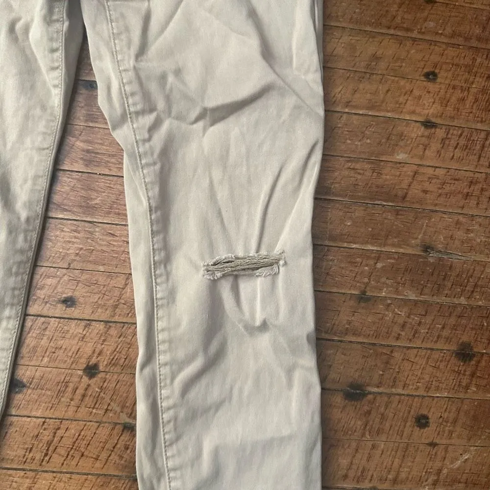 American Eagle tan high rise stretchy normcore 8 jeggings - Image 2