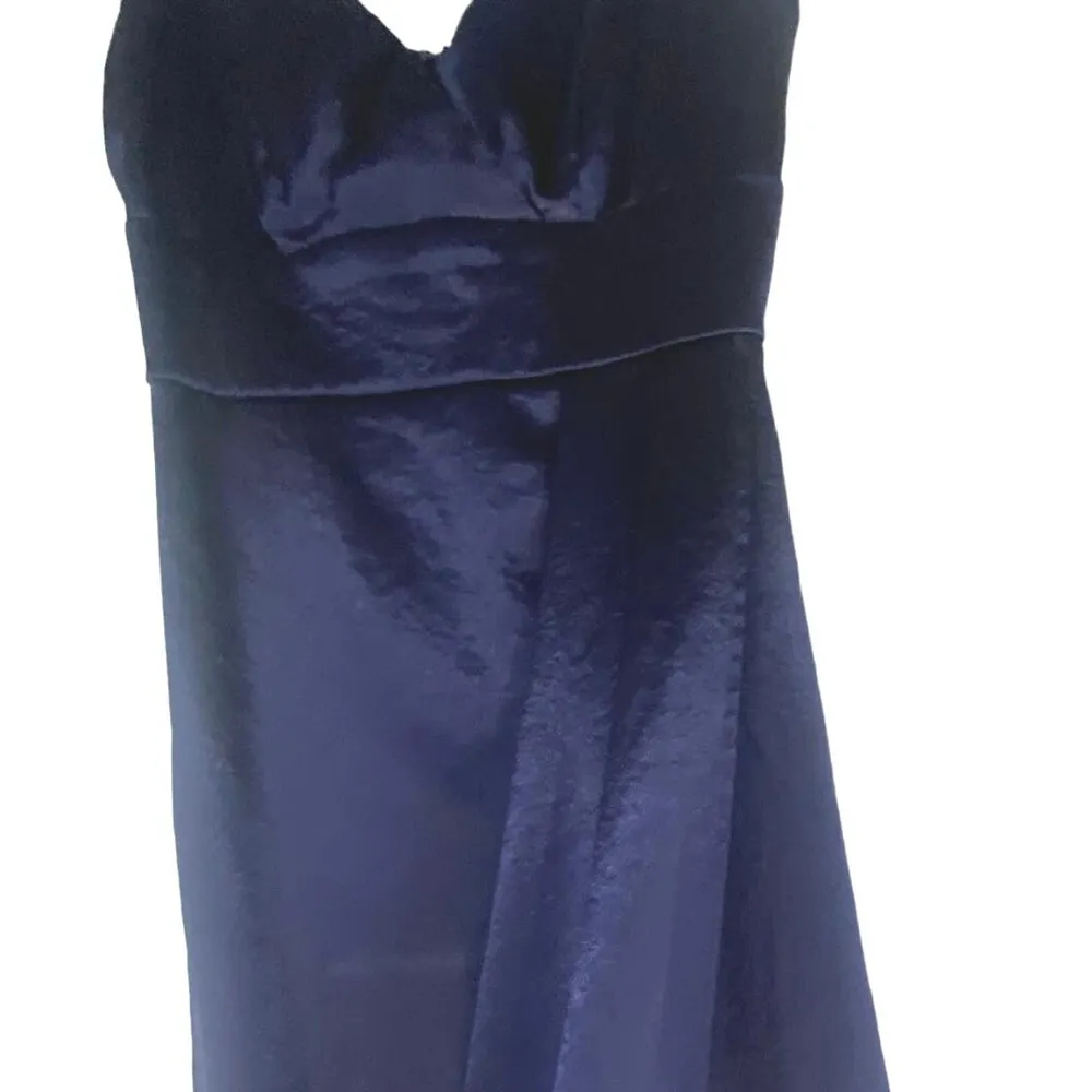 Teeze Me Navy Blue long formal Strappy dress juniors sz 5/6 - Image 2