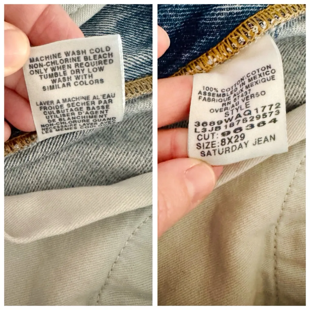 POLO Ralph Lauren Vintage Saturday Jeans, Mom Straight Leg Classic Style sz. 8 - Image 13