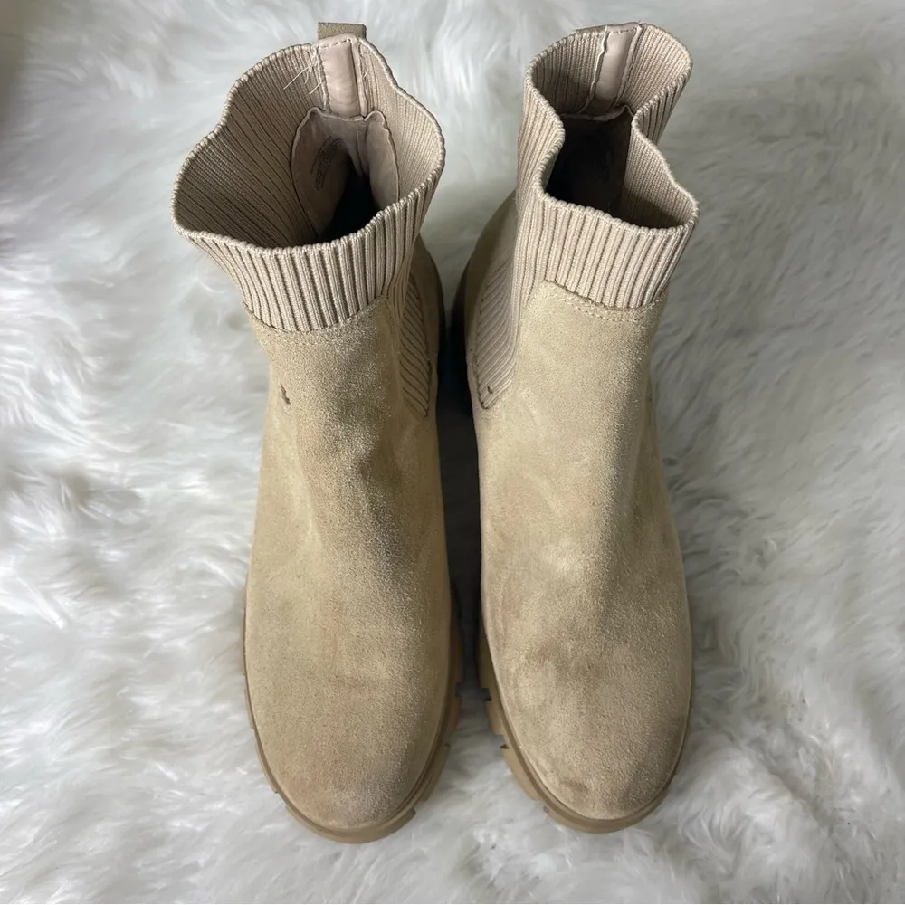 Steve Madden Hutch Women's Boots Sand Suede Size 10 - Image 4