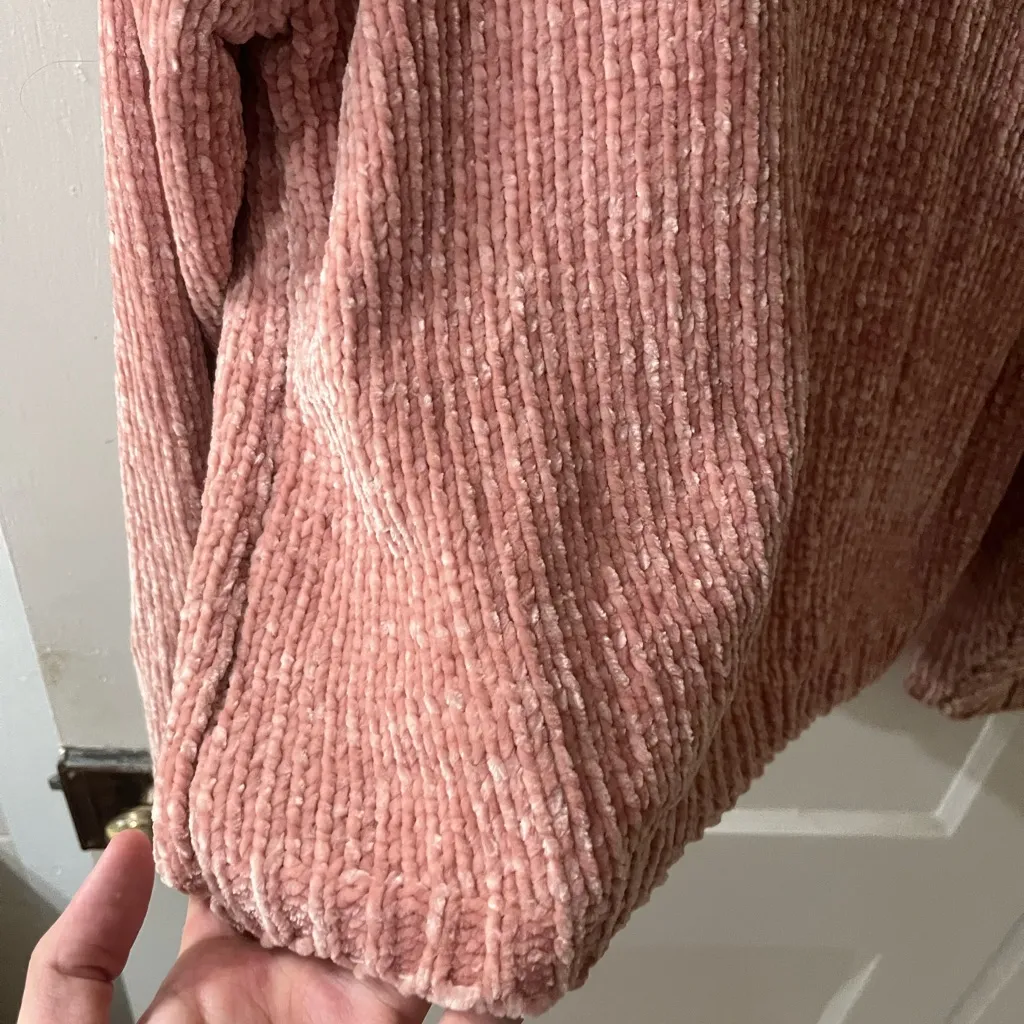 LA Hearts  Blush Chunky Crew Neck Sweater Relaxed Fit - Image 7