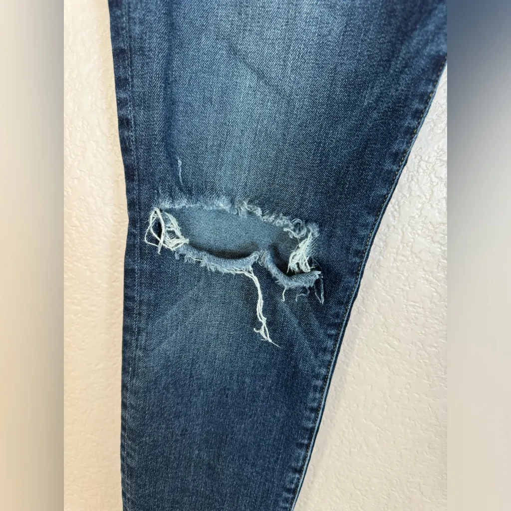 Frame Denim Le High Skinny Revolve $235 Blue Heren size 29 Distressed - Image 6