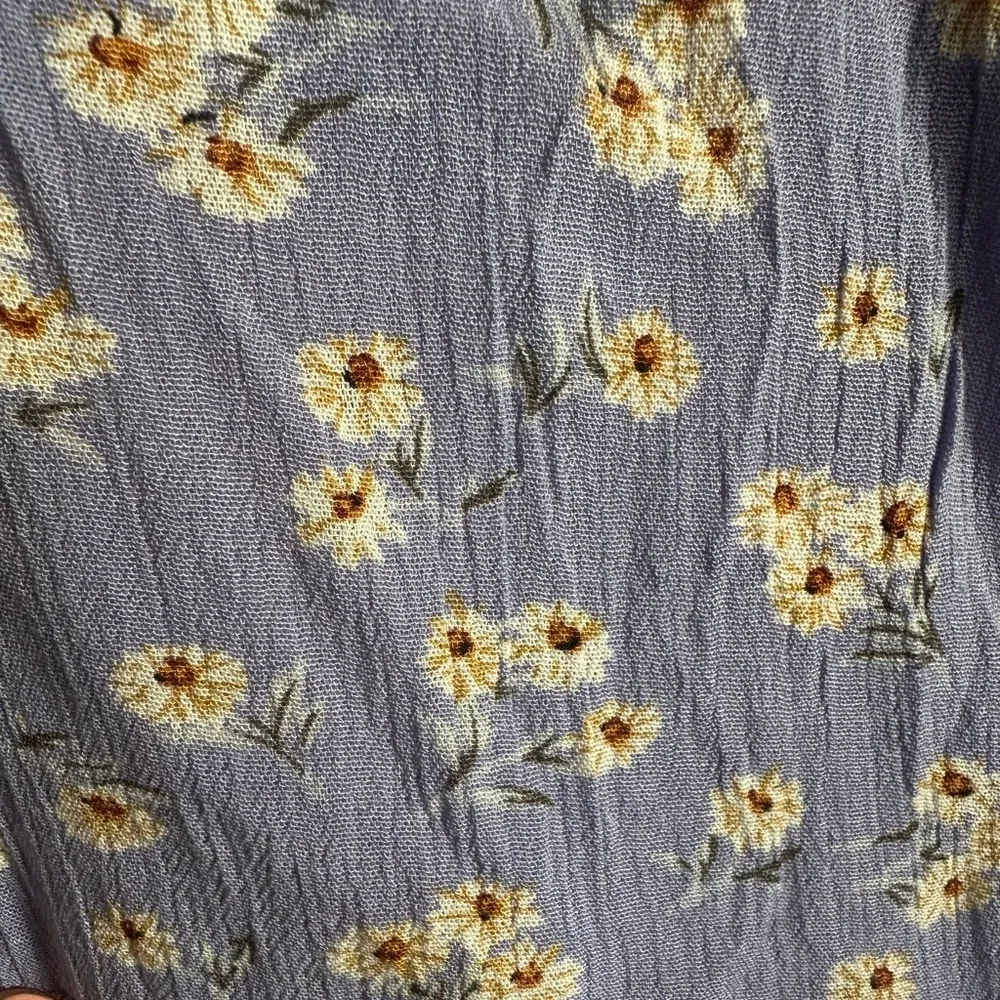 Mable Medium Daisy Floral Lavender Halter romper jumper Purple - Image 4