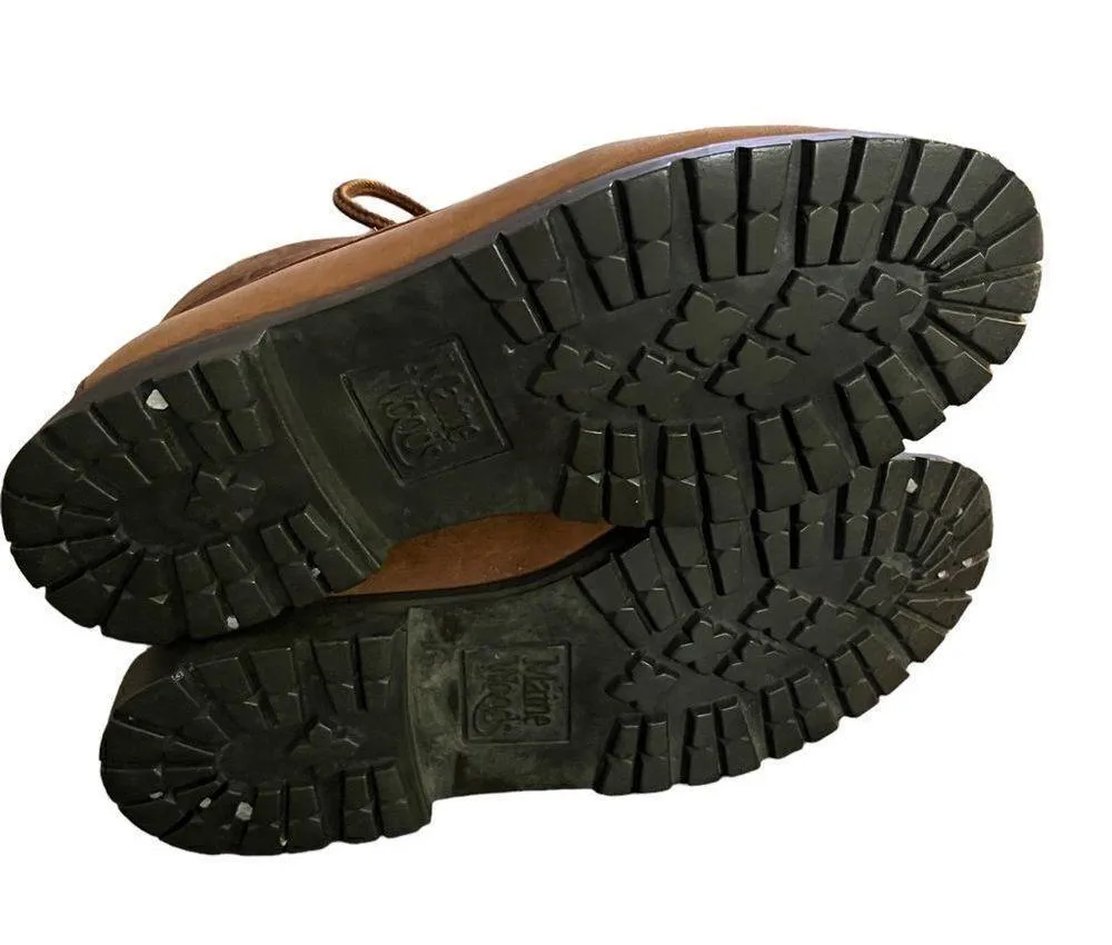 Vintage Maine Woods Kelli brown leather ankle boots women’s size 9 - Image 6