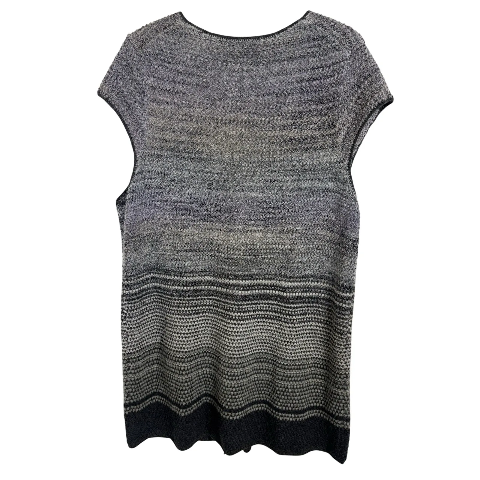 Coldwater Creek Wool Mohair Blend Sweater Vest Cardigan Size XL Long Line Cozy - Image 3