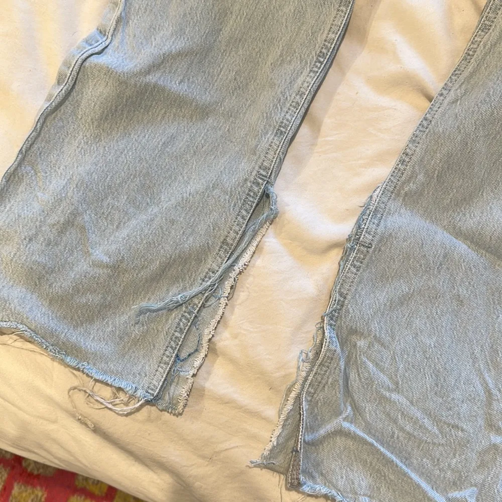 ZARA straight leg ripped denim - Image 6