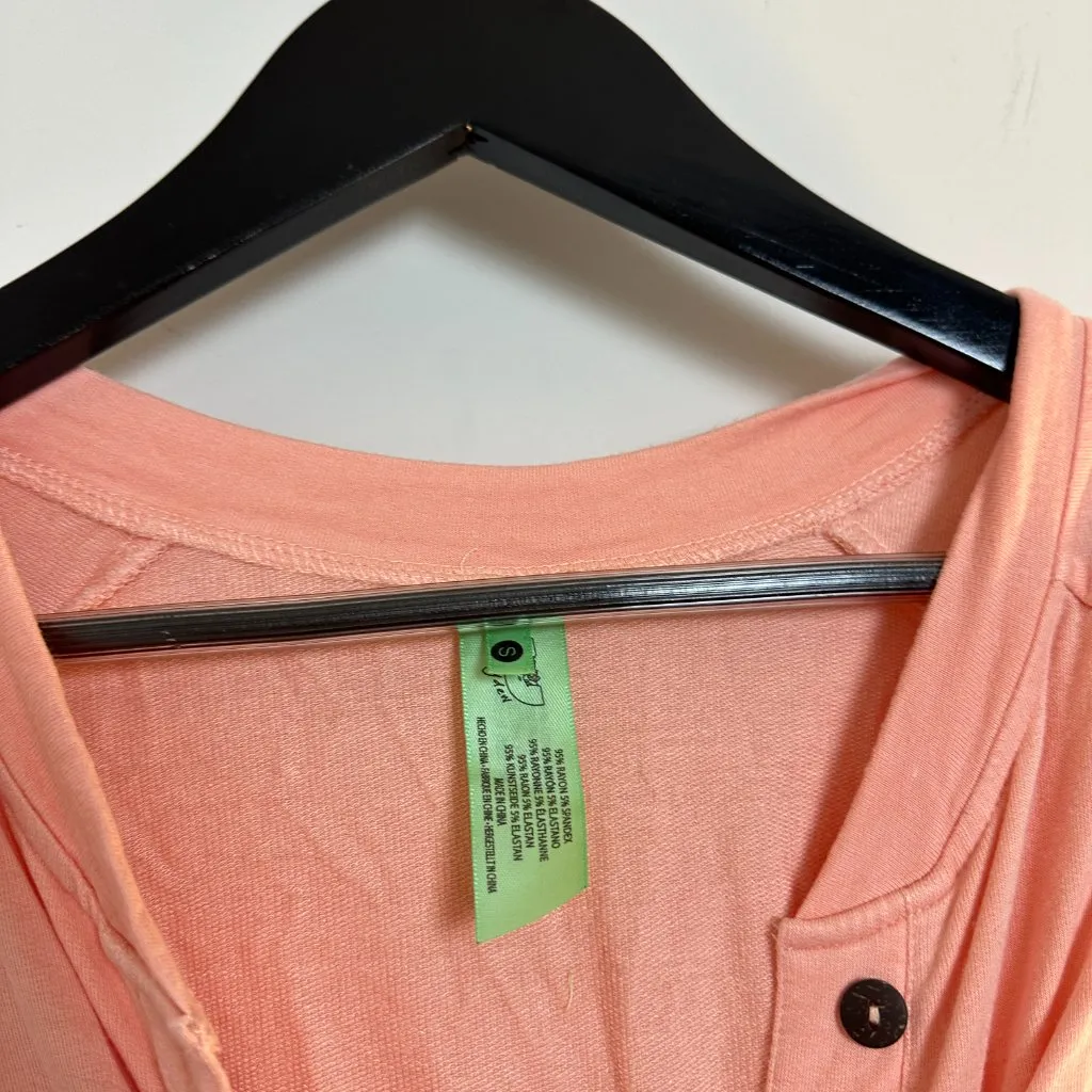 HONEYDEW Long Sleeve and Shorts Pajamas Set in Coral Size Small Pink - Image 3