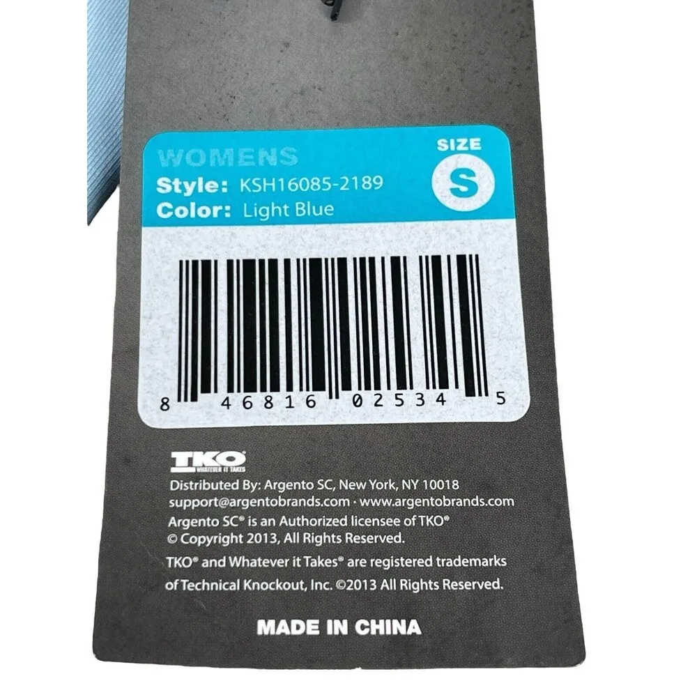 TKO Light Blue Compression X Dry Bike Riding Shorts NWT S - Image 7