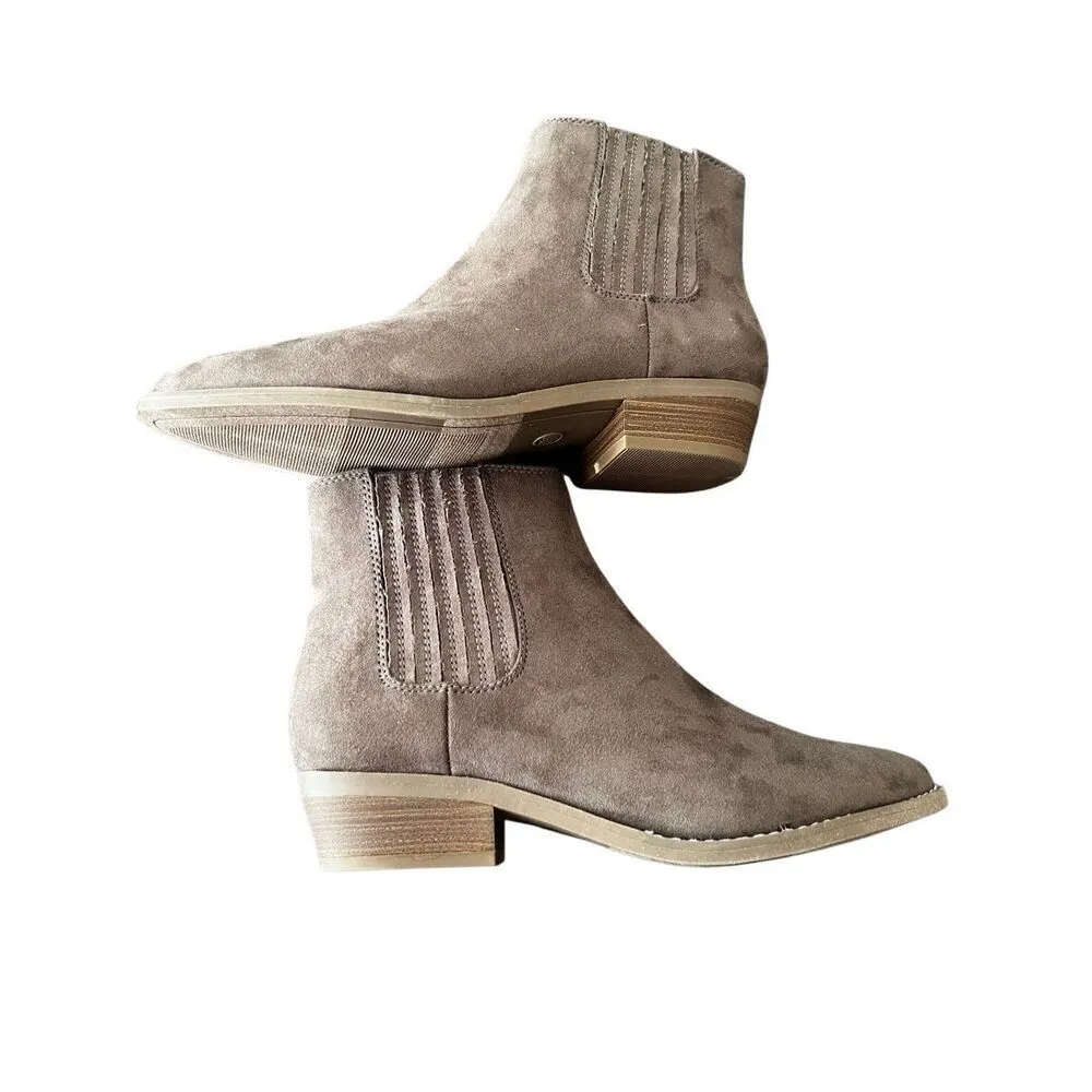 Western Boots Universal Thread Dark Taupe (Dark Brown) Size 8 wide - Image 5