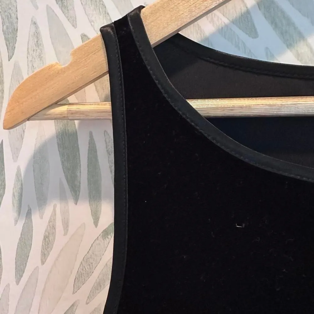 Vintage‎ My Michelle Black Velvet Sleeveless Maxi Dress Sz Small Whimsygoth - Image 5