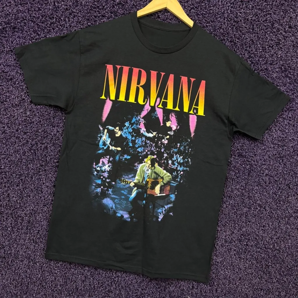 Nirvana Mtv Unplugged in New York Live Grunge Band T-Shirt L - Image 3