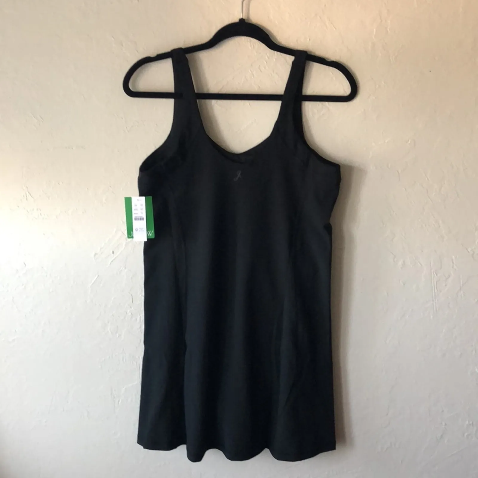 NWT J. Crew CloudStretch Black V-neck Sports / Tennis Dress - Image 7