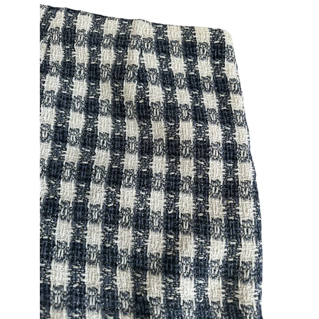ZARA Womens Blue White Plaid Skort Size Medium - Image 5