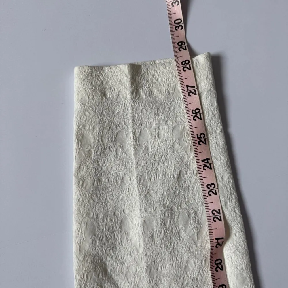 Saint Tropez West White Textured Pants Size 8 NWT - Image 5