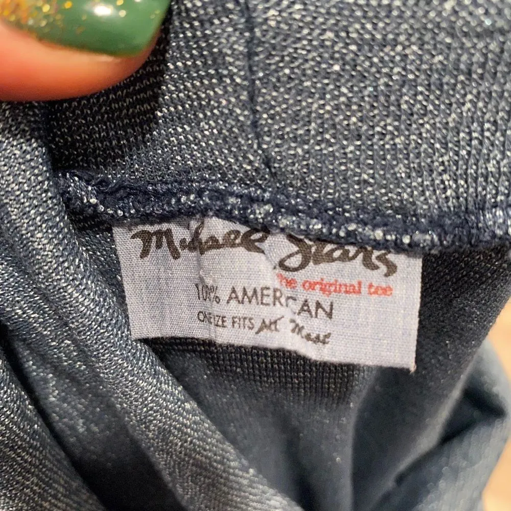 Michael Stars Cowl neck Sparkle‎ blue fit & flare Dress size Small office party - Image 9