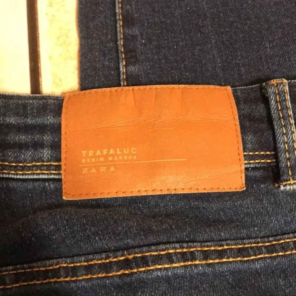 Zara trafaluc dark denim skinny jeans size 8 - Image 5