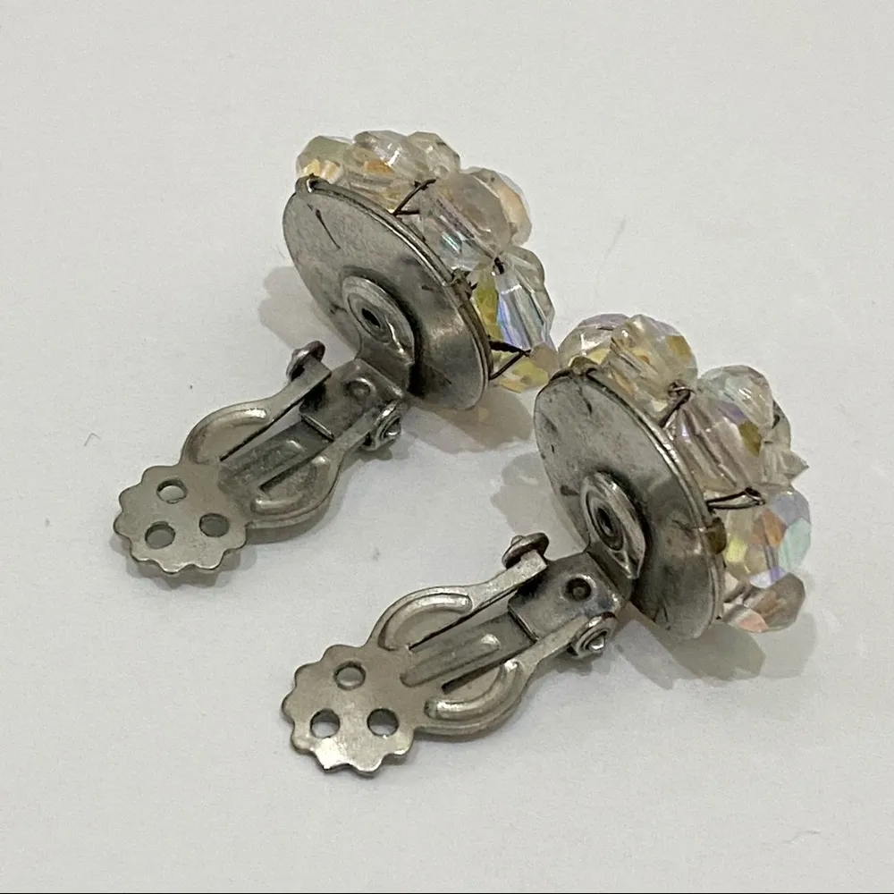 Unsigned Vintage Aurora Borealis Crystal Necklace - Image 12