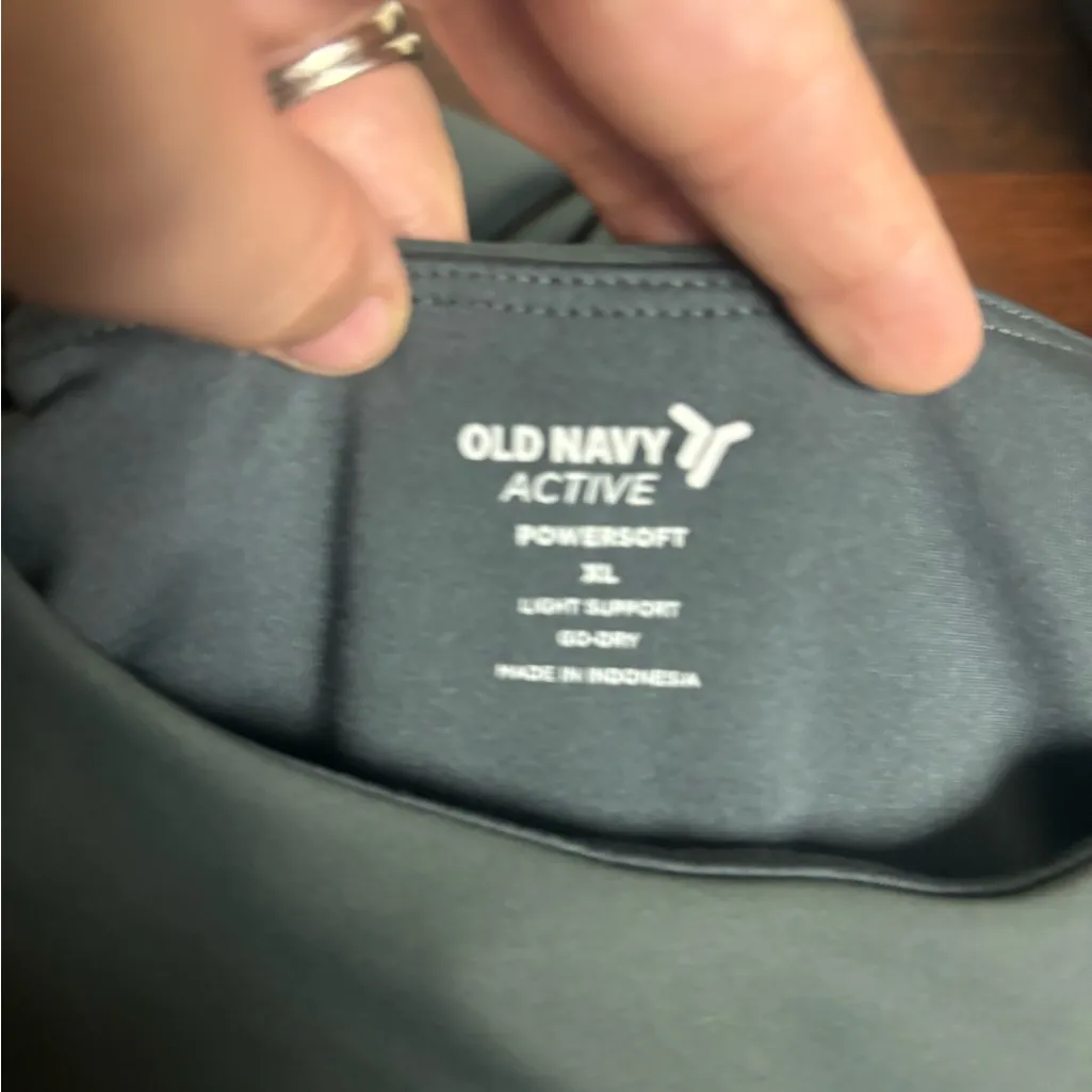 Old Navy PowerSoft Active Matching Set Green Top XL Pants L - Image 7