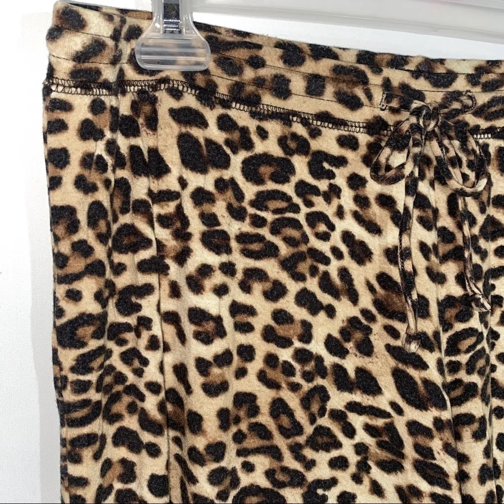 Animal Print Lounge Pants Black Size L - Image 2
