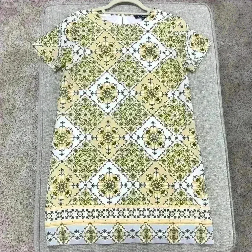 Dandy Lion Yellow Print Shift Dress - Image 5