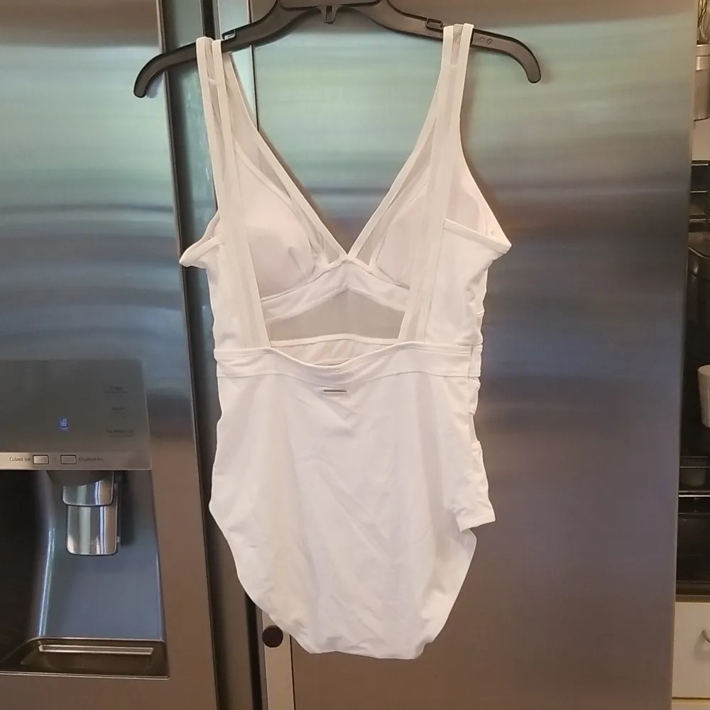 💕TED BAKER💕 White Mesh Panel One-Piece Swimsuit - Image 9