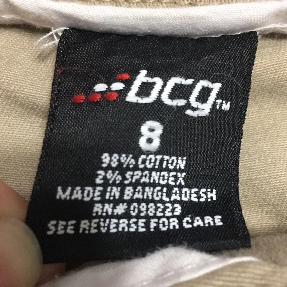 Bcg  • Tan Khaki Cargo Shorts Size 8 - Image 4