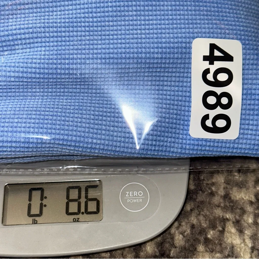 Sunnyside by Sundry Size S Blue Thermal Waffle Knit Pullover Top Long Sleeve Top - Image 7