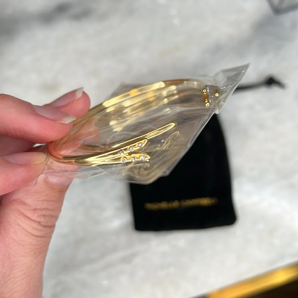 NEW Michelle Campbell‎ 14k Gold plated bangle set - Image 5